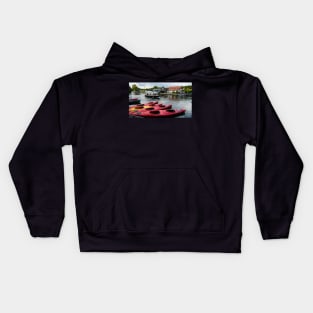 Boating on Henley on Thames Kids Hoodie